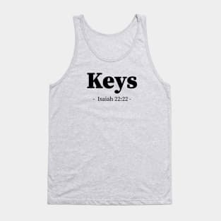 Keys to the house of David bible verse Tank Top